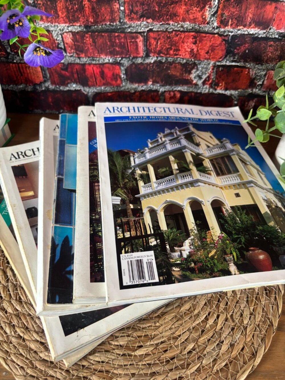 Vintage Architectural Digest Magazine Lot of 5 Interior Design Architecture